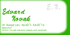 edvard novak business card